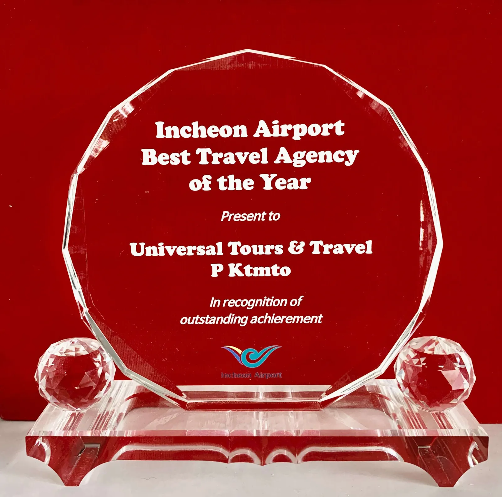 Outstanding Achievement Best Travel Agency Of The Year
